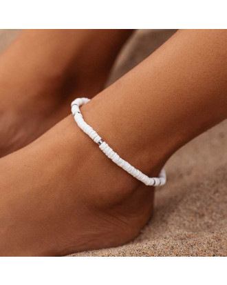 Braccialetto alla caviglia Anklet Puka Shell Stretch Pura Vida