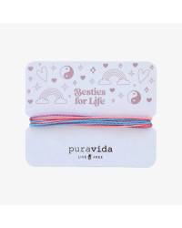 Braccialetto Pura Vida Besties for Life Bracelet Card