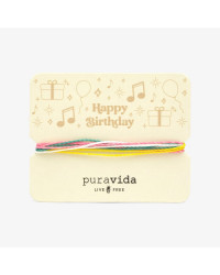 Braccialetto Pura Vida Happy Birthday Bracelet Card