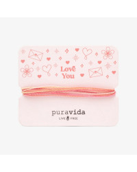 Braccialetto Pura Vida Love You Bracelet Card