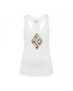 T-shirt smanicata da donna Rainbow Diamond