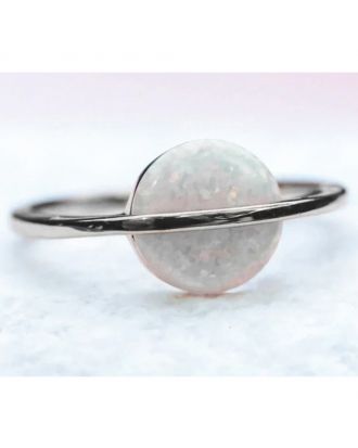 Anello Pura Vida Opal Saturn Silver